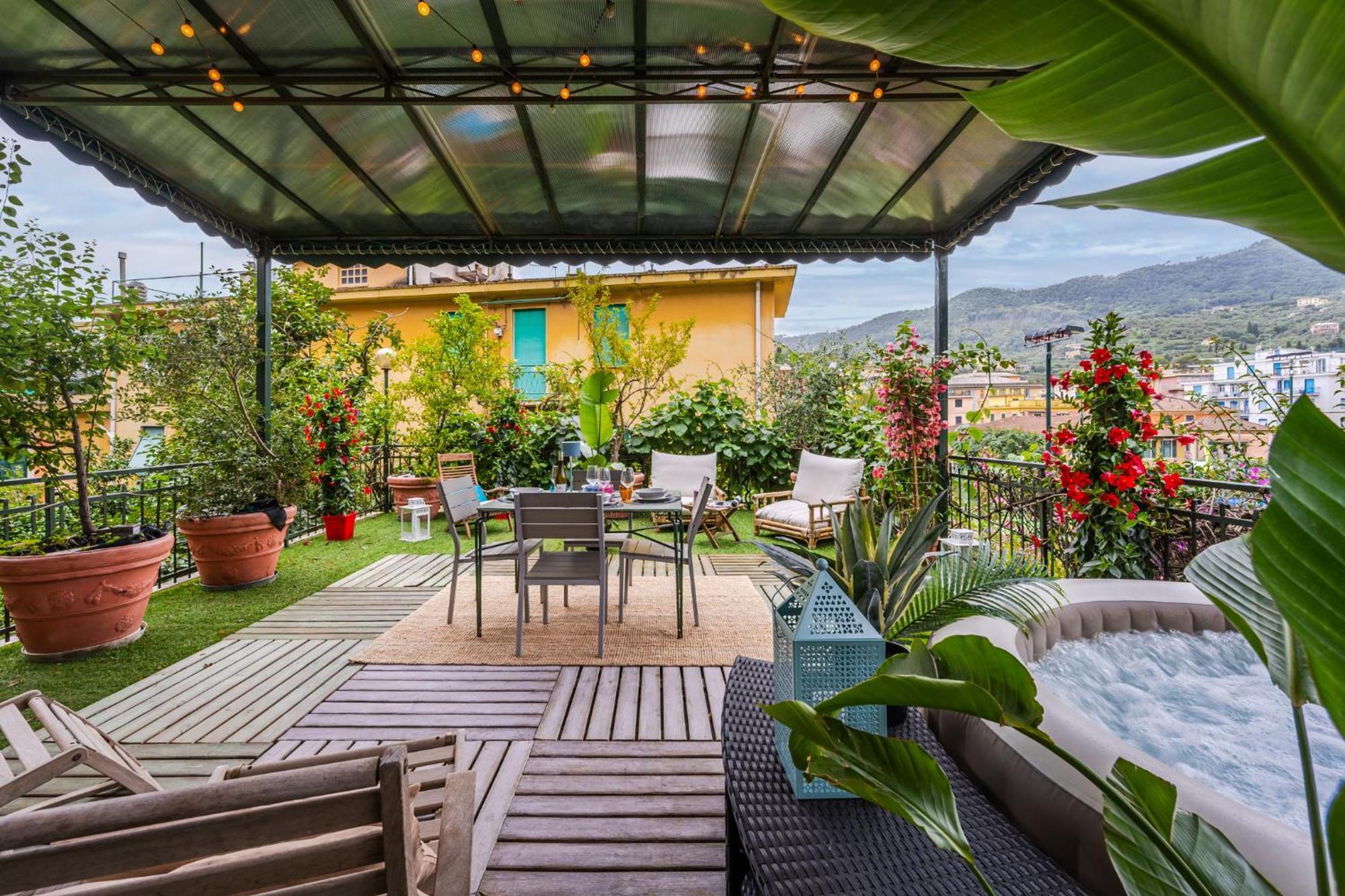 Terrazza Portofino Splendido Appartamento Con Piscina Idromassaggio - Parcheggio Gratis Santa Margherita Ligure Exterior foto